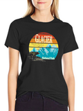 Glacier National Park T-Shirt - Retro Graphic Tee