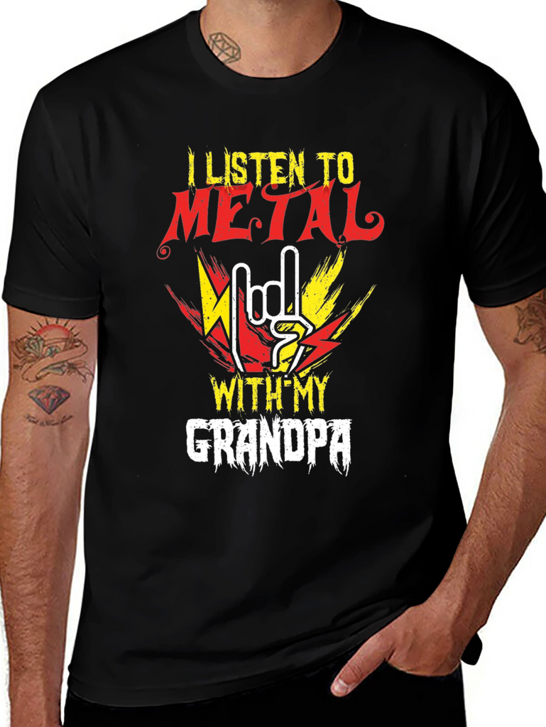 Metal Music Grandpa T-Shirt