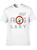 Crazy Frog Lady Graphic Tee - Black