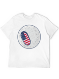 American Flag Pill on the Moon T-Shirt