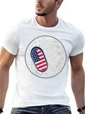 American Flag Pill on the Moon T-Shirt
