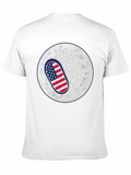 American Flag Pill on the Moon T-Shirt