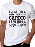 Funny Cardio Spider Web T-Shirt