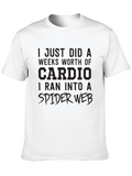 Funny Cardio Spider Web T-Shirt