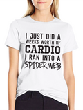 Funny Cardio Spider Web T-Shirt