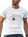 Tattooed Dad T-Shirt - 5 Stars Gift