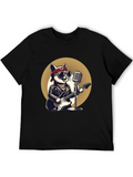 Rockstar Cat Graphic T-Shirt