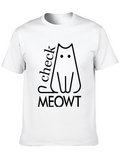 Check Meowt Black Cat T-Shirt