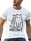 Check Meowt Black Cat T-Shirt