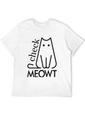 Check Meowt Black Cat T-Shirt