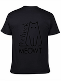 Check Meowt Black Cat T-Shirt