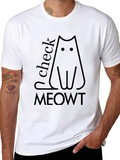 Check Meowt Black Cat T-Shirt