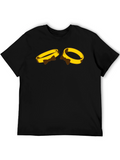 T-Shirt with Wedding Ring Design