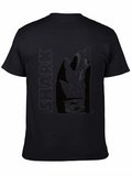 Mens Black Badger Graphic Tee