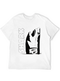 Mens Black Badger Graphic Tee