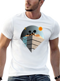 Geometric Desert Scene T-Shirt