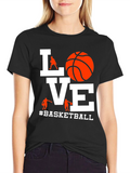 Basketball Love Graphic T-Shirt