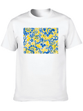 Abstract Floral T-Shirt - Vibrant Design