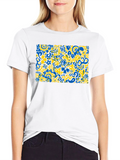 Abstract Floral T-Shirt - Vibrant Design