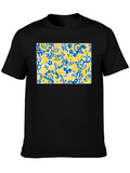 Abstract Floral T-Shirt - Vibrant Design