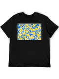 Abstract Floral T-Shirt - Vibrant Design