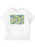 Abstract Floral T-Shirt - Vibrant Design