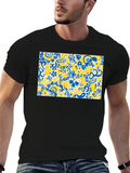 Abstract Floral T-Shirt - Vibrant Design