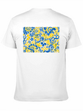 Abstract Floral T-Shirt - Vibrant Design