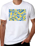 Abstract Floral T-Shirt - Vibrant Design