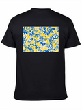 Abstract Floral T-Shirt - Vibrant Design