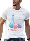 Women in Science Black Graphic T-Shirt