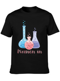 Women in Science Black Graphic T-Shirt