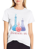Women in Science Black Graphic T-Shirt