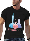 Women in Science Black Graphic T-Shirt