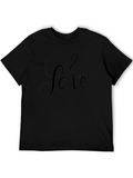 Love Script Black T-Shirt