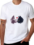 Forever Alone Valentines Cats T-Shirt