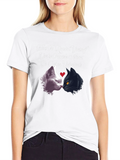 Forever Alone Valentines Cats T-Shirt