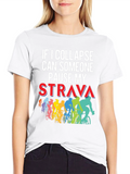 Cycling Strava Pause T-Shirt Funny Cyclist Gift