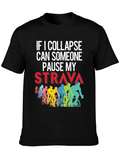 Cycling Strava Pause T-Shirt Funny Cyclist Gift