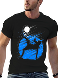 Black Graphic Tee - Soccer Bicycle Kick