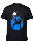 Black Graphic Tee - Soccer Bicycle Kick