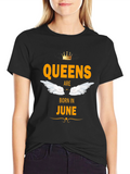 Queens Born in June Graphic T-Shirt