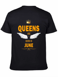 Queens Born in June Graphic T-Shirt