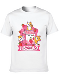 Strawberry Milk Cute Cats T-Shirt