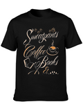 Sweatpants Coffee & Books Graphic Tee