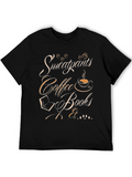 Sweatpants Coffee & Books Graphic Tee