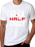 13.1 Half Crazy Marathon Runner T-Shirt