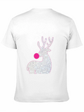 Rudolph Reindeer Christmas T-Shirt - Black