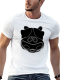 Funky Hippo Face Black T-Shirt