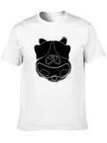Funky Hippo Face Black T-Shirt
